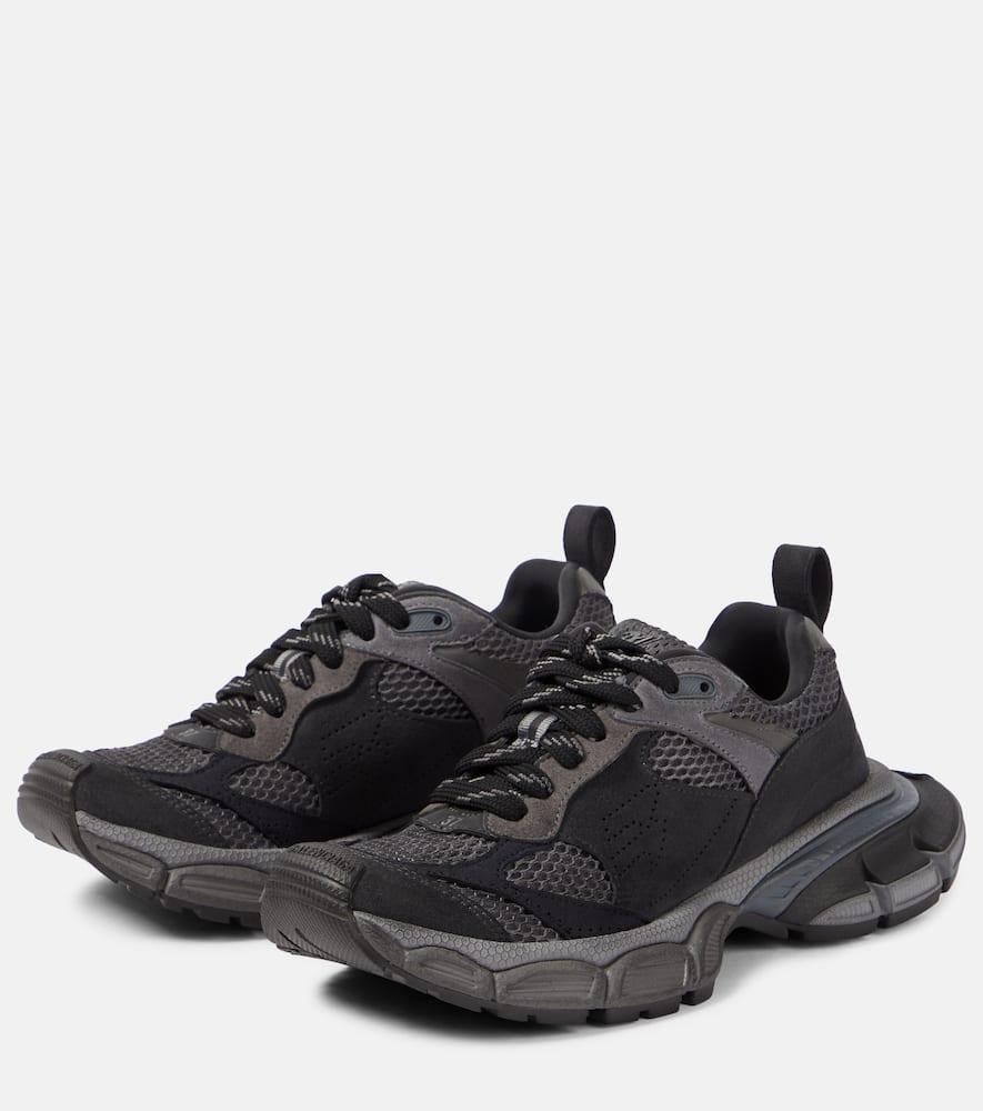 BALENCIAGA 3xl Mesh And Suede Sneakers In Grey Product Image