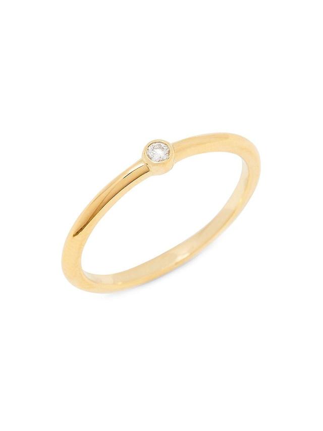 Womens Coco 14K-Yellow-Gold Vermeil & 0.05 TCW Lab-Grown Diamond Ring Product Image