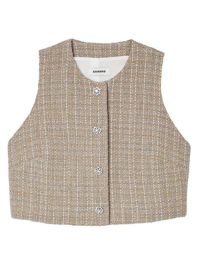 Womens Tweed Top Product Image