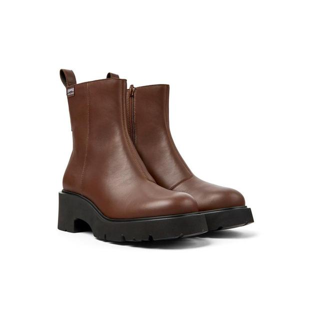 Camper Milah Leather Zip Boot Womens at Urban Outfitters Product Image