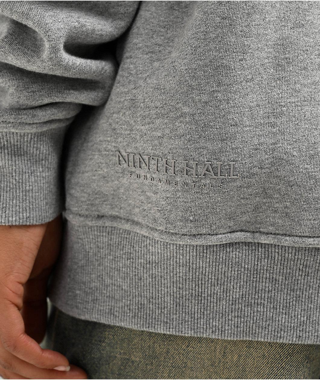 Ninth Hall Fundamentals Geena Heather Grey Oversized Hoodie Product Image