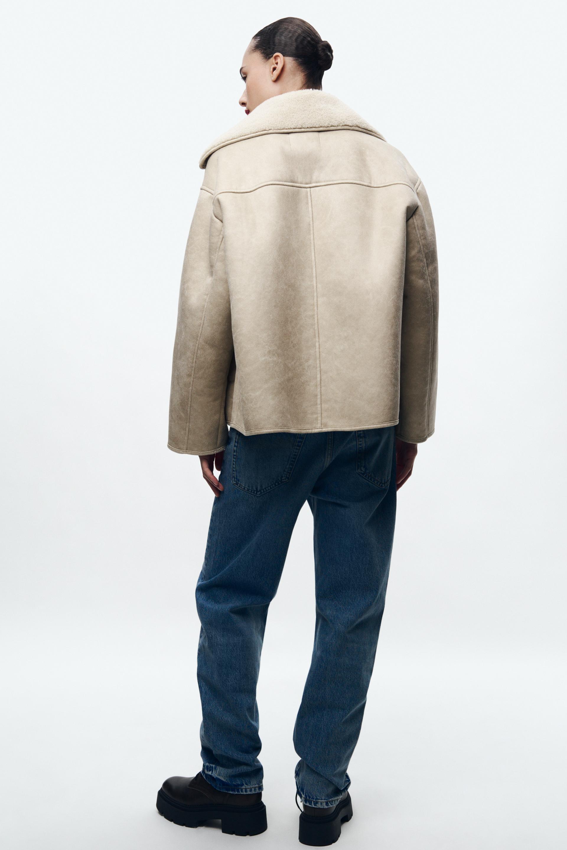 RELAXED DOUBLE FACED JACKET ZW COLLECTION Product Image