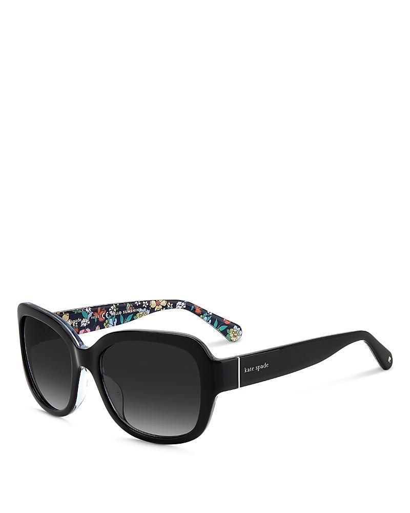 kate spade new york Womens Polarized Layne Havana Square Sunglasses Product Image