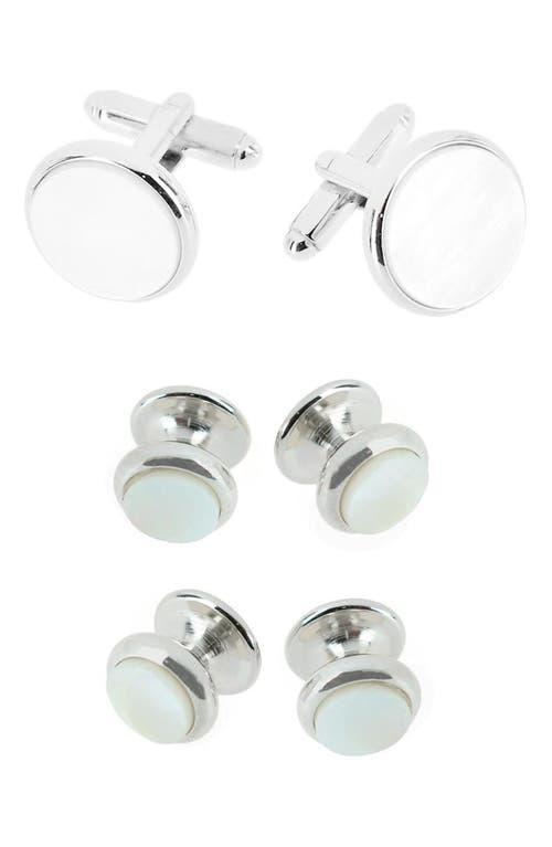 Trafalgar Sutton Mother of Pearl Cuff Link & Stud Set Product Image