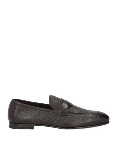 TOM FORD Man Loafers Dark Brown Size 13 Calfskin, Goat Skin Product Image