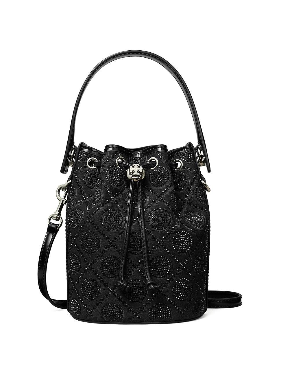 Womens T Monogram Mini Leather Bucket Bag Product Image