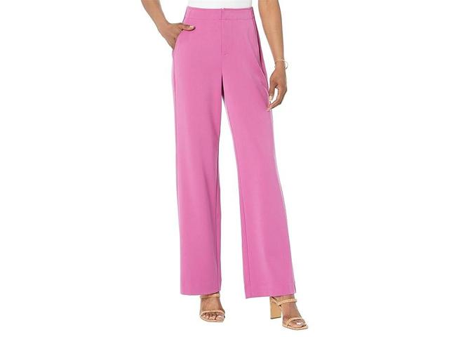 NIC+ZOE Work It Wide Leg Pocket Trousers (Orchid Petal) Women's Clothing Product Image