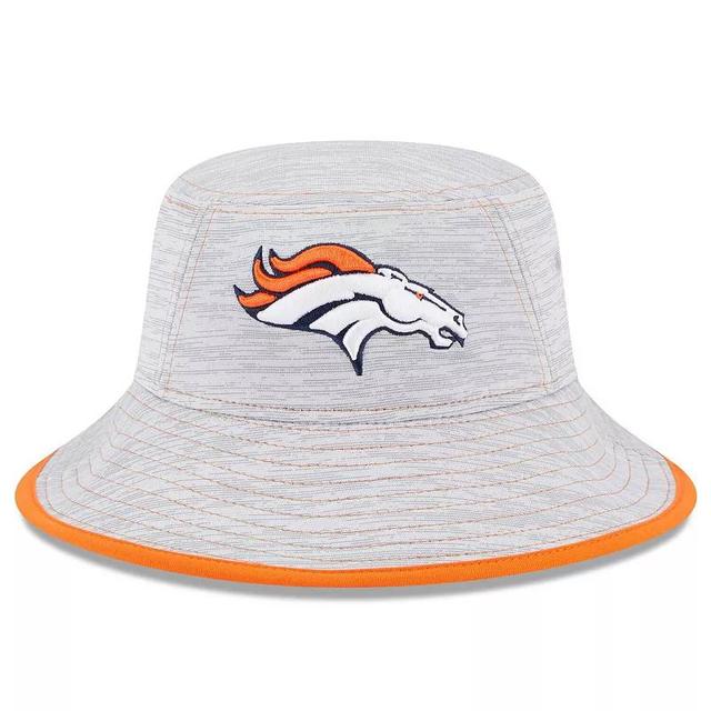 Mens New Era Gray Denver Broncos Game Bucket Hat Product Image