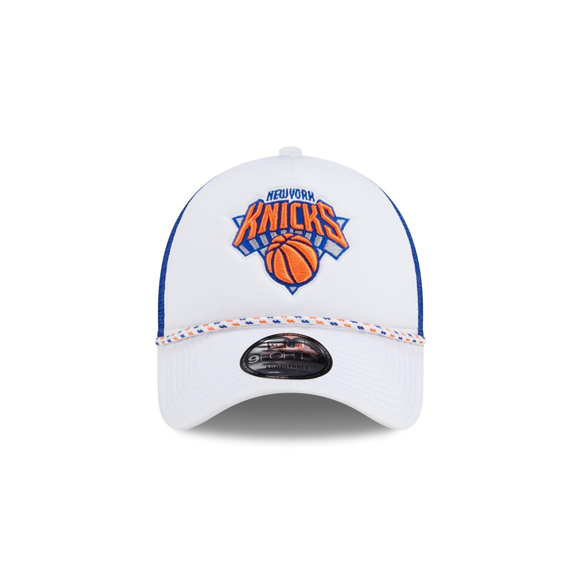 New York Knicks Court Sport 9FORTY A-Frame Trucker Hat Male Product Image