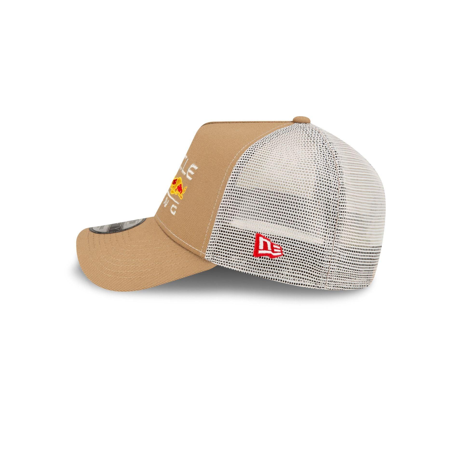 Oracle Red Bull Racing Essential Khaki 9FORTY A-Frame Trucker Hat Male Product Image