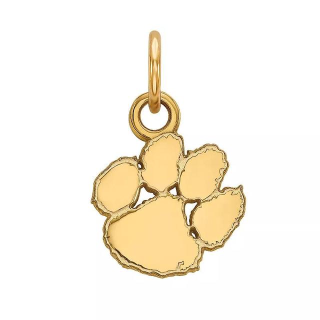 LogoArt 10k Yellow Gold Clemson Tigers XS Pendant, Womens 10k Gold Product Image