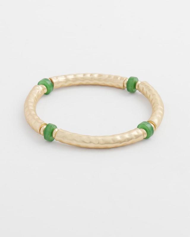 Jade Bead Bar Stretch Bracelet Product Image