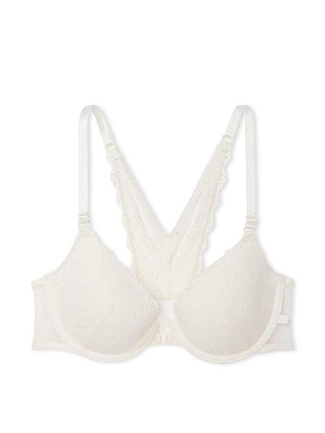 Sexy Tee Lightly Lined Front-Close Lace Demi Bra Product Image