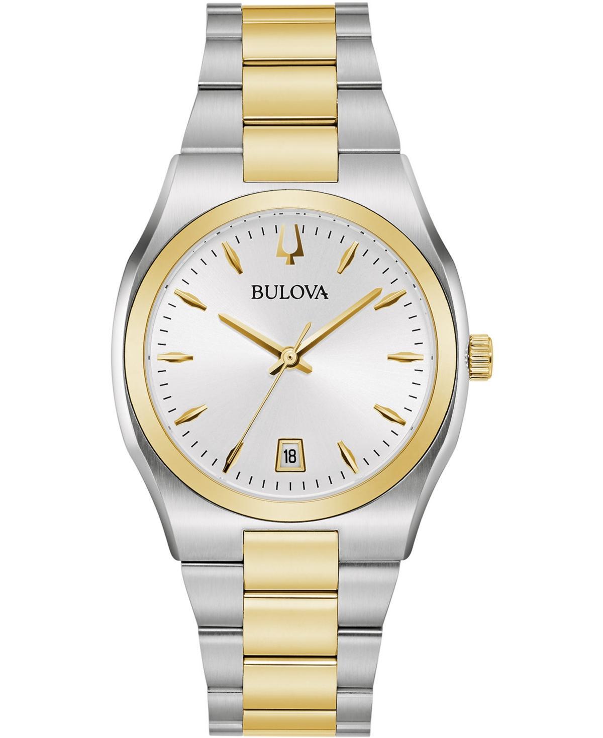 Bulova Womens Surveyor Two-Tone Stainless Steel Bracelet Watch 34mm, Created for Macys - Two Tone Product Image