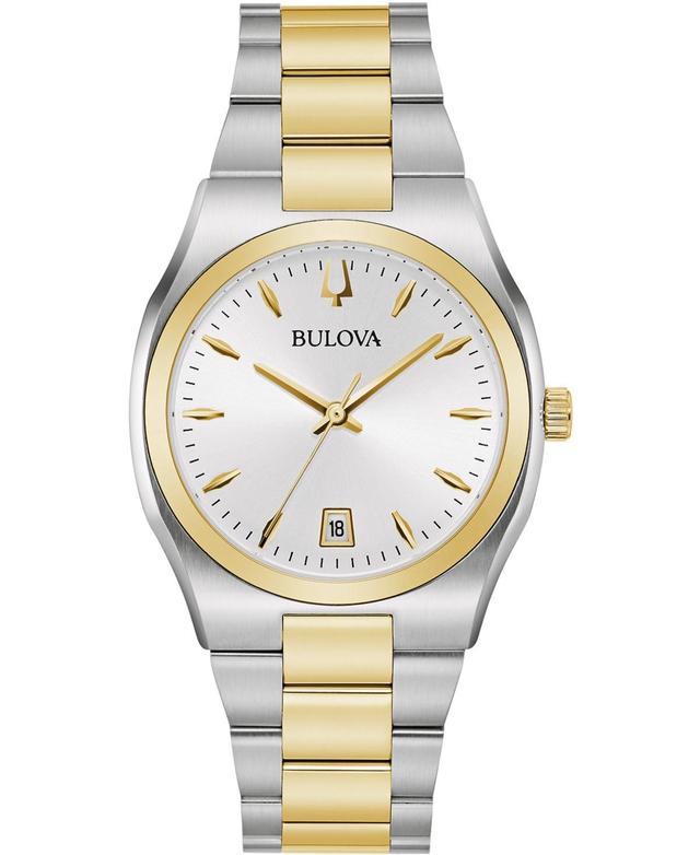 Bulova Womens Surveyor Two-Tone Stainless Steel Bracelet Watch 34mm, Created for Macys - Two Tone Product Image