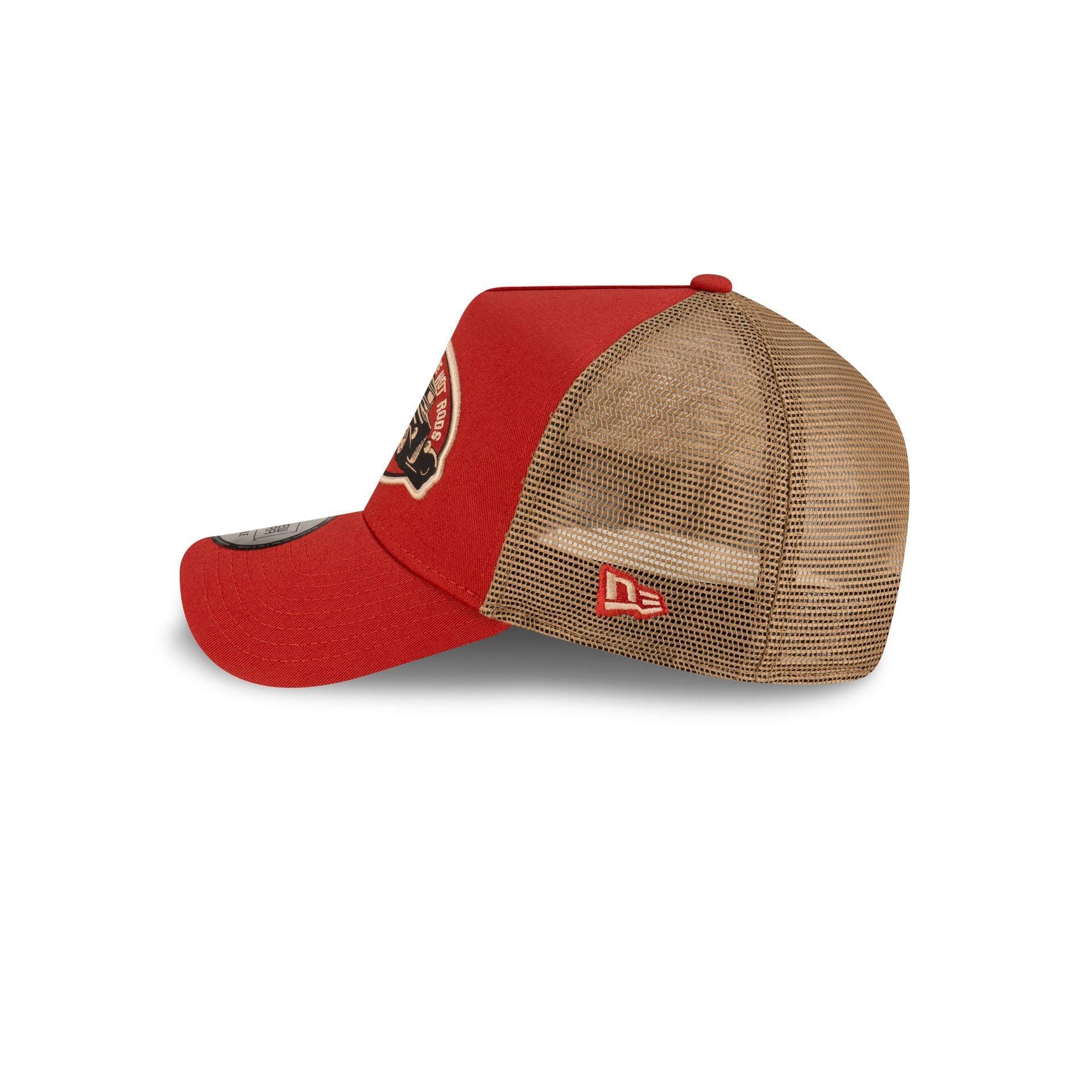 New Era Cap Red Hot Rod 9FORTY A-Frame Trucker Hat Male Product Image