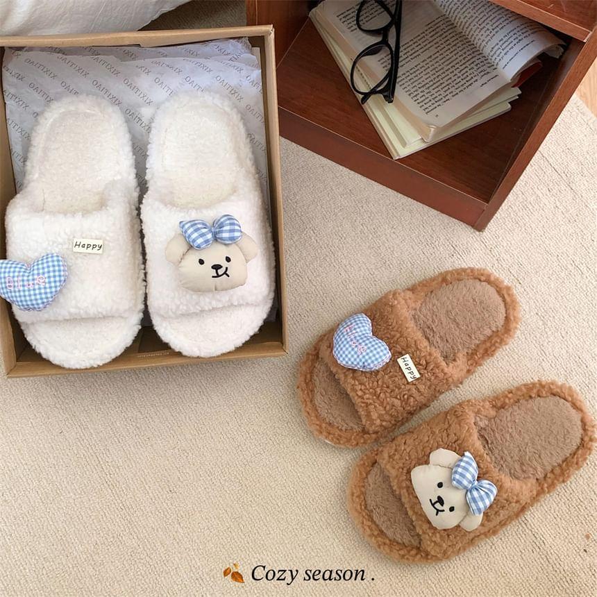 Bear Fluffy Slippers Product Image