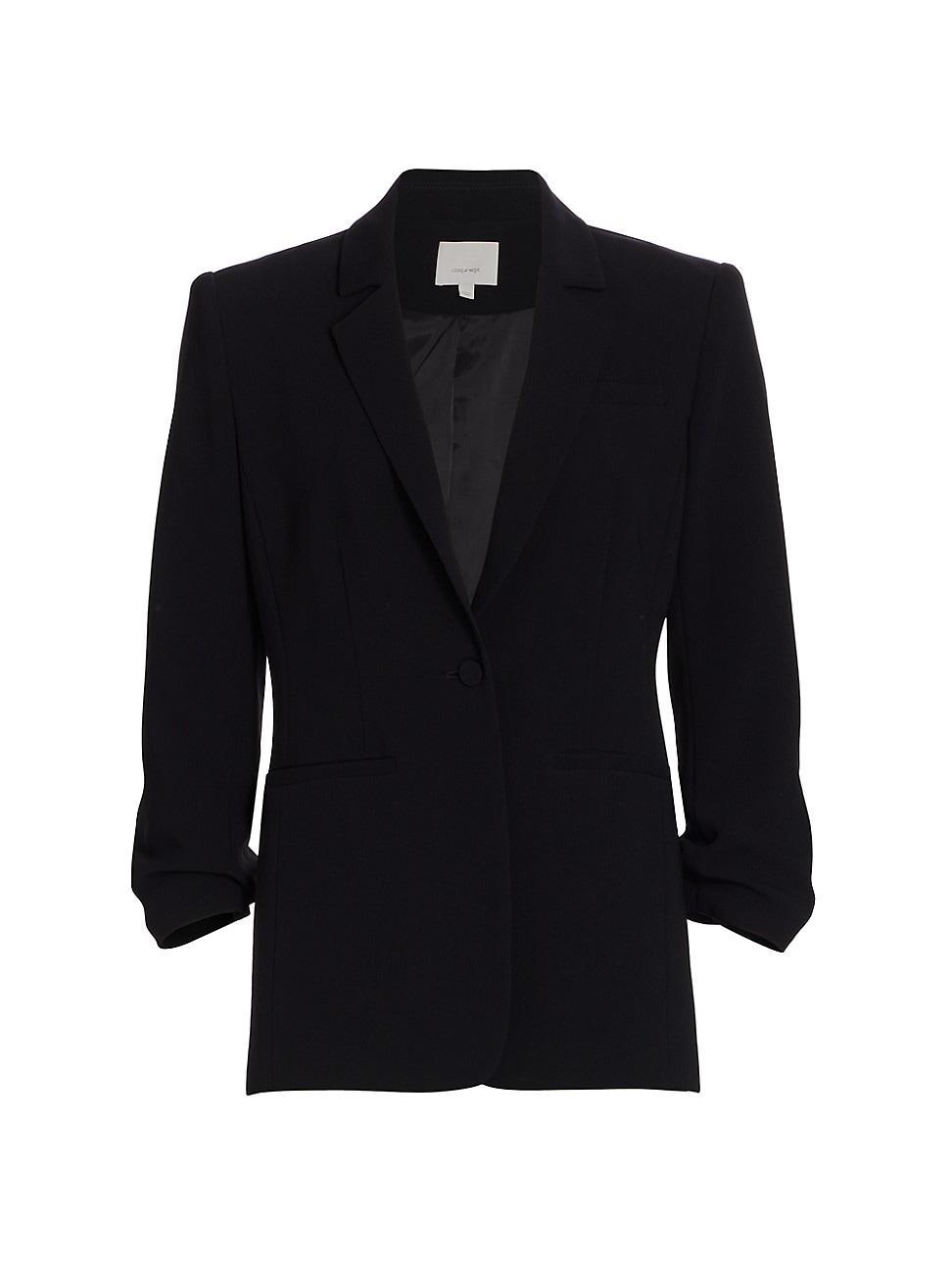 Womens Khloe Crepe Ruched Blazer Product Image