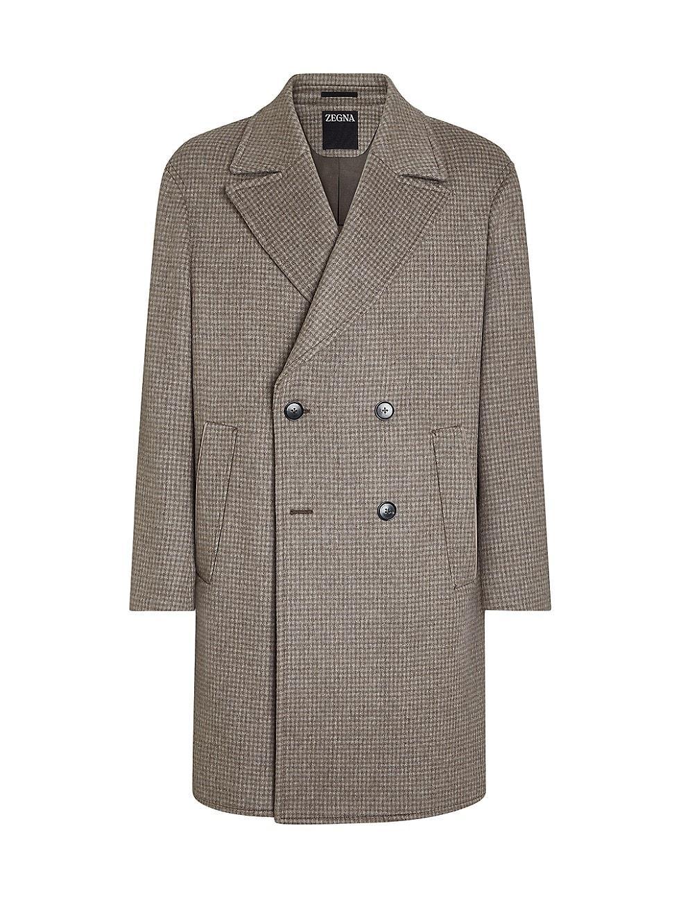 Mens Cashmere and Wool Blend Overcoat Product Image