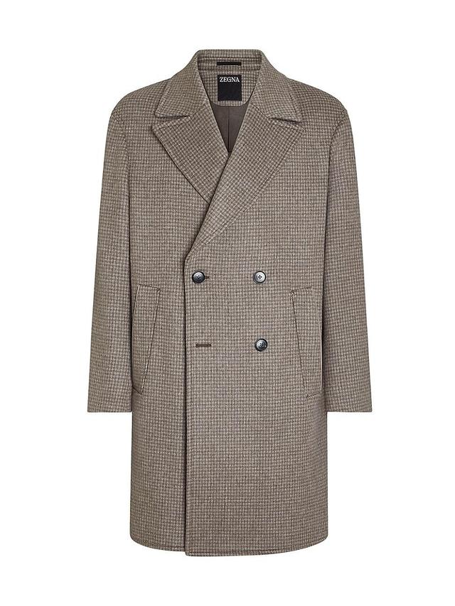 Mens Cashmere and Wool Blend Overcoat Product Image