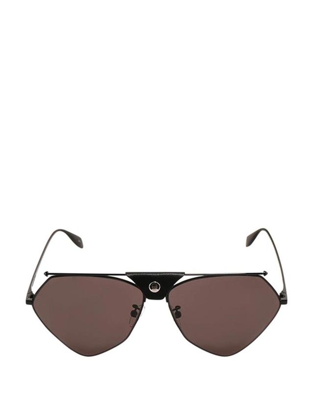 Eyewear Geometric Frame Sunglasses In Black Product Image