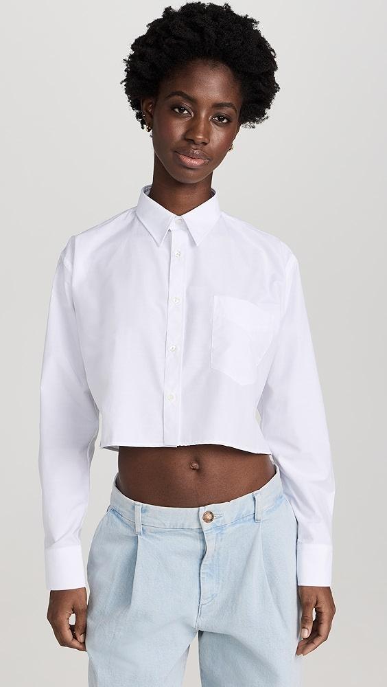 SPRWMN Cropped Button Up | Shopbop Product Image