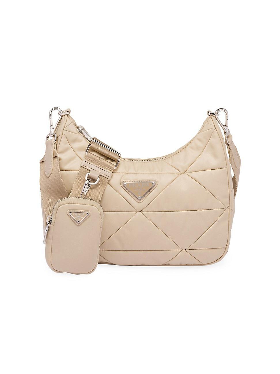 Womens Padded Re-Nylon Shoulder Bag Product Image