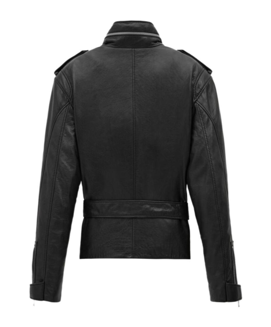 SAINT LAURENT Leather Jacket In Black Product Image