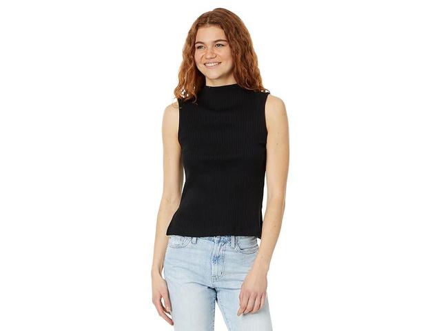 Madewell Side-Slit Mockneck Tank (True ) Women's Clothing Product Image