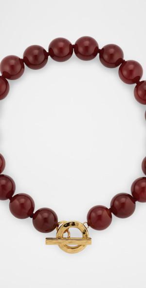 Carnelian Gemstone Statement Strand Necklace Product Image