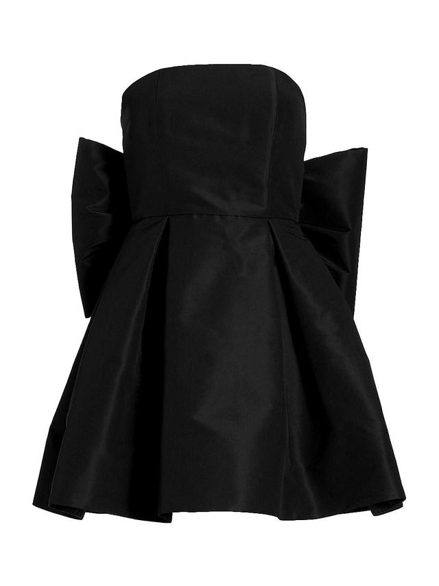 Womens Paige Silk Faille Bow Minidress Product Image