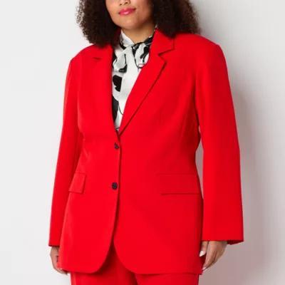 Worthington Womens Regular Fit Blazer-Plus Product Image