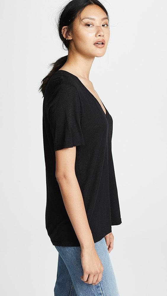 Splendid Cotton Modal Slub V Tee | Shopbop Product Image