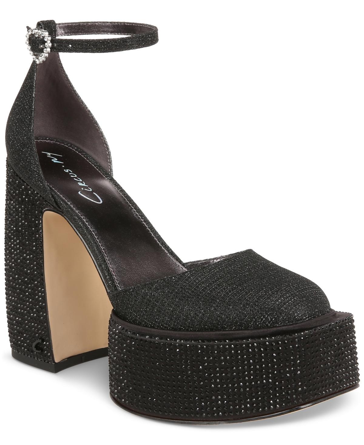 Circus Ny by Sam Edelman Womens Bailey Jewel Two-Piece Ankle-Strap Platform Pumps Product Image