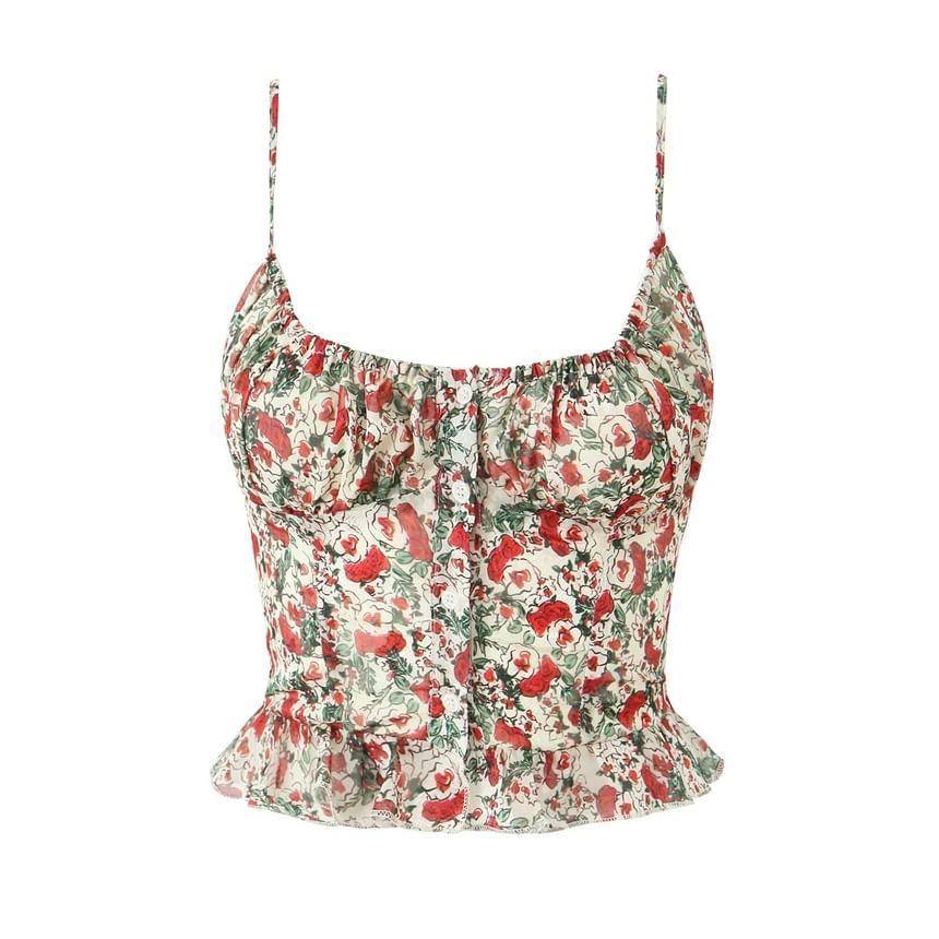 Floral Crop Cami Top Product Image