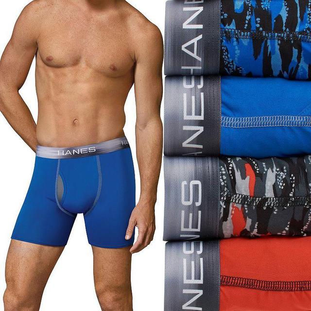 Mens Hanes 4-pack Sport X-Temp 2.0 Performance Boxer Briefs Product Image