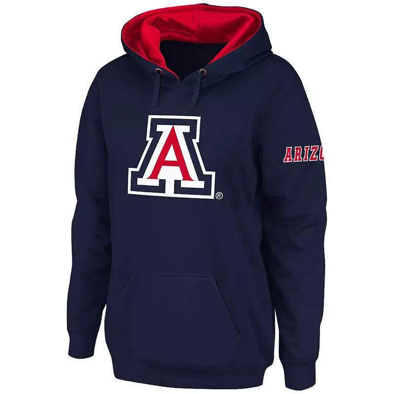 Womens Stadium Athletic Navy Arizona Wildcats Big Logo Pullover Hoodie Product Image