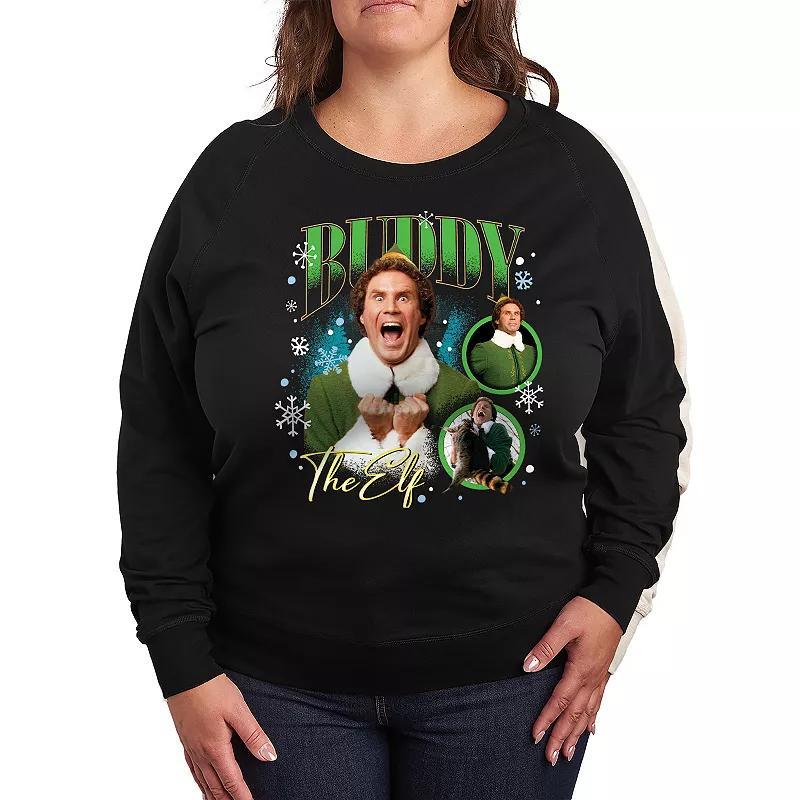 Plus Size Elf Buddy The Elf Lightweight French Terry Sweatshirt, Womens Product Image