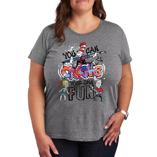 Plus Dr. Seuss Create Your Own Fun Graphic Tee, Womens Product Image