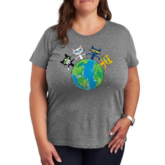 Plus Pete the Cat Diversity Graphic Tee, Womens Product Image