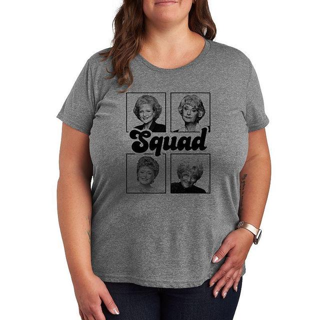 Plus Golden Girls Squad Graphic Tee, Womens Grey Gray Product Image