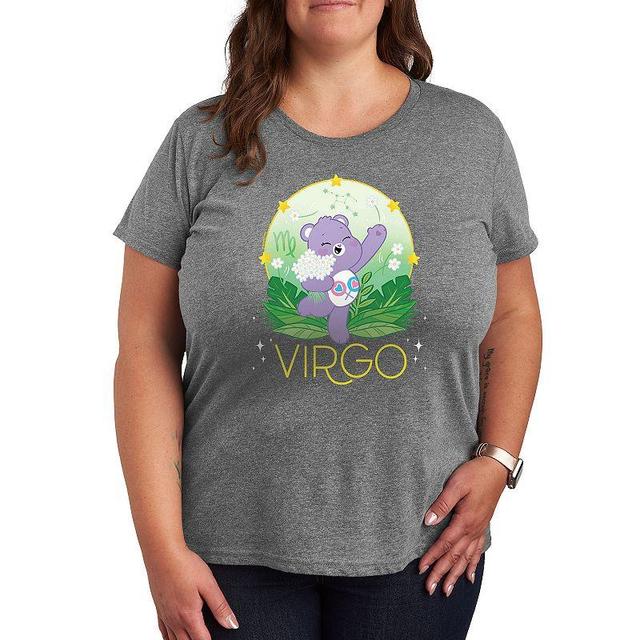 Plus Care Bears Virgo Graphic Tee, Womens Grey Gray Product Image