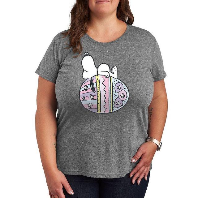 Plus Peanuts Snoopy Easter Egg Graphic Tee, Womens Product Image