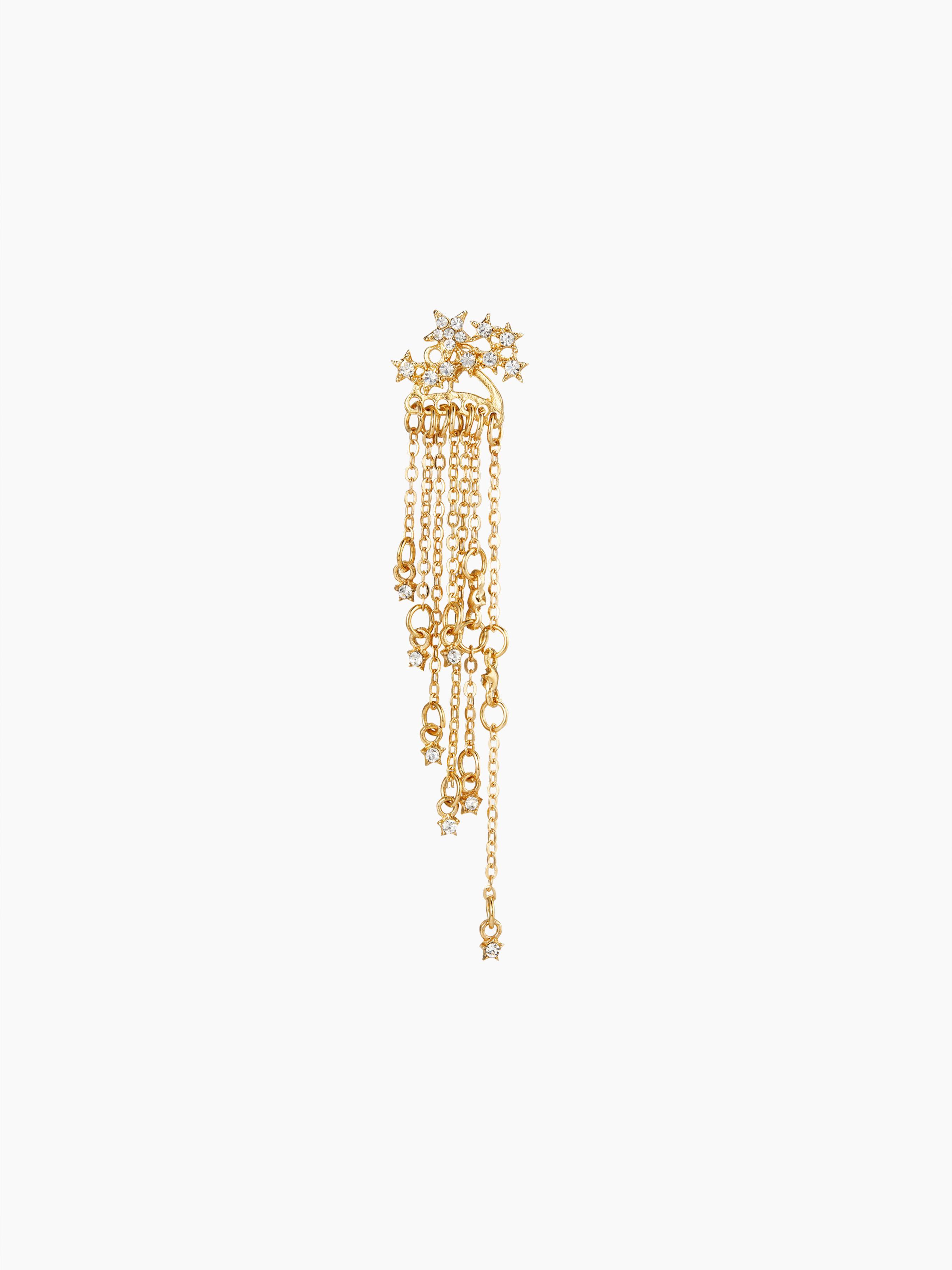 1PC RHINESTONE STAR TASSEL EARRING Product Image