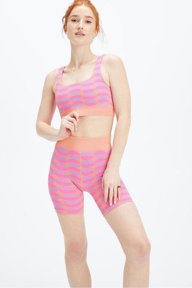 Fabletics Groovy Womens Cranberry Stripe Size Osfm Product Image