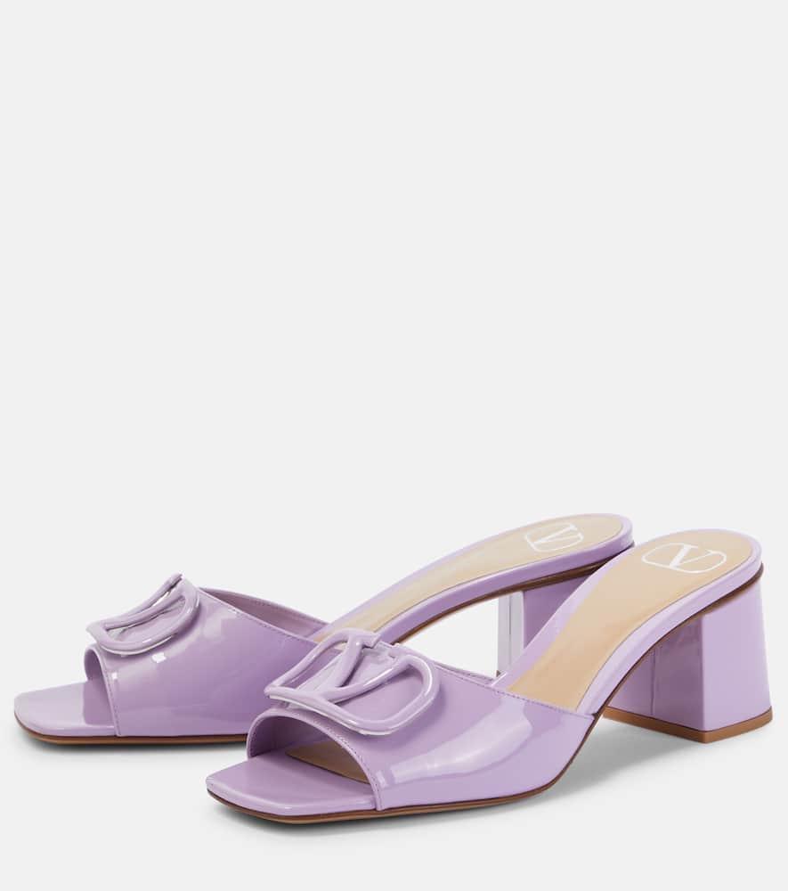 Valentino Vlogo 60 Patent Sandal In Purple Product Image