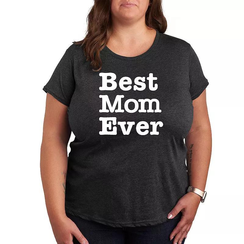 Plus Best Mom Ever Graphic Tee, Womens Product Image