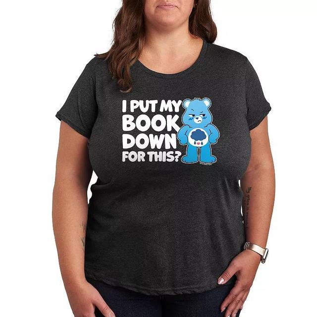 Plus Care Bears I Put My Book Down Graphic Tee, Womens Product Image