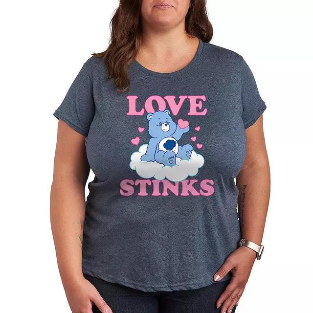 Plus Care Bears Love Stinks Graphic Tee, Womens Product Image