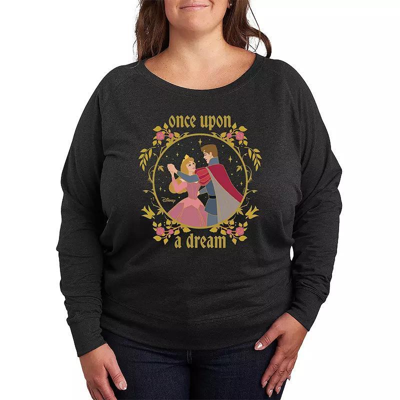 Plus Size Dr. Seuss Grinch Halloween Lightweight French Terry Sweatshirt, Womens Heather Grey Product Image